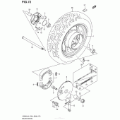 Схема узла: Заднее колесо для Suzuki VZ800 Boulevard M50