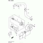 Схема узла: Водяной насос для Suzuki VZ800 Boulevard M50