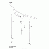 Схема узла: Руль & Тросики (Dr-Z125L E33) для Suzuki DR-Z125 DR-Z125