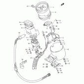 Схема вузла: Спідометр (Model n/p/r/s) для Suzuki VS800 Intruder 800