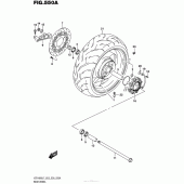 Схема вузла: Заднє колесо Suzuki VZR1800 Boulevard M109R BOSS