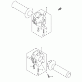 Схема вузла: Пульт керування рульовим для Suzuki VL125 Intruder LC