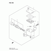 Схема вузла: Передній гальмівний циліндр (An400zal1 e19) ​​для Suzuki AN400 Burgman (EU analogue of SkyWave)