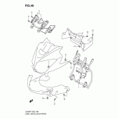 Схема вузла: Кронштейн переднього обтічника для Suzuki DL650 V-Strom