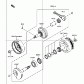 Схема узла: Коленчатый вал & Поршень для Suzuki DR-Z110