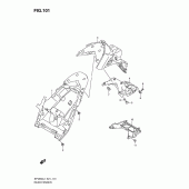 Схема вузла: Заднє крило (Sfv650ual1 e21) для Suzuki SFV650 Gladius