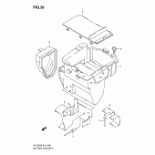 Схема узла: Крепление аккумулятора для Suzuki RV125