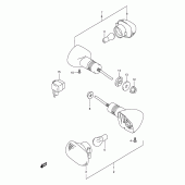 Схема вузла: Поворотники для Suzuki GS500