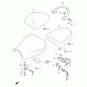 Схема узла: Сиденье (Model x/y) для Suzuki GSX1300 Hayabusa