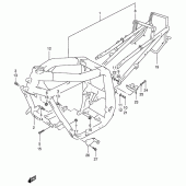 Схема узла: Рама для Suzuki GSX-R400