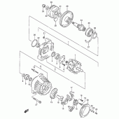 Схема вузла: Генератор (Model p/r) для Suzuki RF600
