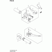 Схема вузла: Ручки керма для Suzuki VLR1800 Intruder C1800R/Boulevard C109R