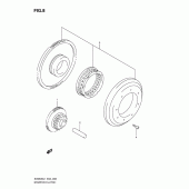 Схема узла: Привод стартера для Suzuki SV650