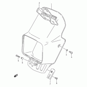 Схема узла: Накладка фары для Suzuki DR250