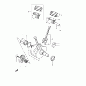 Схема узла: Коленчатый вал & Поршень для Suzuki VZ800 Marauder