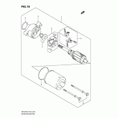 Схема узла: Стартер электрический для Suzuki DR-Z70