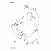 Схема вузла: Патрубок системи охолодження для Suzuki VZ800 Intruder M800/Boulevard M50