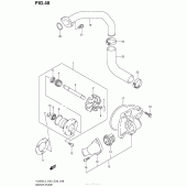 Схема узла: Водяной насос для Suzuki VL800 Boulevard C50T