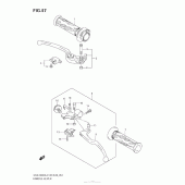 Схема узла: Ручки руля для Suzuki GSX-R600
