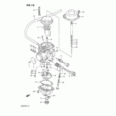 Схема узла: Карбюратор для Suzuki DR650 DR650R