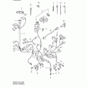 Схема вузла: Електропроводка (Sv650sx/sux/sy/suy/sk1/suk1/sk2/suk2) для Suzuki SV650
