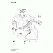 Схема узла: Топливный бак (Gsx1400k7) для Suzuki GSX1400