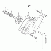 Схема вузла: Водяний насос Suzuki SV1000