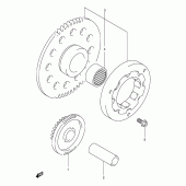 Схема вузла: Привід стартера Suzuki VL250 Intruder LC