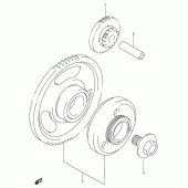 Схема узла: Привод стартера для Suzuki GSX600 Katana