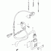 Схема вузла: Електроустаткування (Model k4) для Suzuki RM125