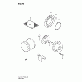 Схема узла: Масляный насос для Suzuki DL1000 V-Strom