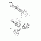 Схема вузла: Вторинна передача для Suzuki VS1400 Intruder 1400