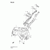 Схема узла: Рама (Model k8/k9) для Suzuki GSX-R600
