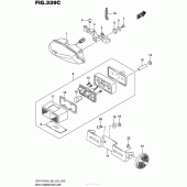 Схема узла: Задний фонарь (Стоп-сигнал) (Gsx-R1000L6 E33) для Suzuki GSX-R1000