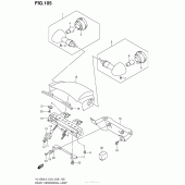 Схема вузла: Rear Turnsignal Lamp (Vl1500Bl4 E03) для Suzuki VL1500 Boulevard C90