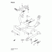 Схема узла: Подставка для Suzuki GSF650 Bandit S