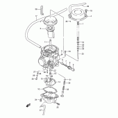 Схема вузла: Карбюратор для Suzuki DR650 DR650RE