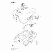 Схема вузла: Паливний бак (Vzr1800k9/ufk9/nk9/nufk9) для Suzuki VZR1800 Intruder M1800R/ Boulevard M109R
