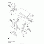 Схема узла: Подножки для Suzuki GSX-R750