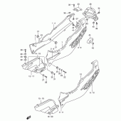 Схема вузла: Бічні панелі (Model r) для Suzuki GSX-R1100