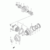 Схема вузла: Вторинна передача для Suzuki VS800 Intruder 800