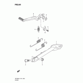 Схема вузла: Підставка для Suzuki SFV650 Gladius