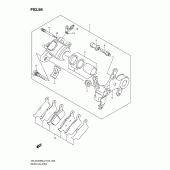 Схема узла: Задний тормозной суппорт для Suzuki DR-Z400 DR-Z400SM