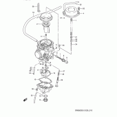 Схема вузла: Карбюратор (Model n/p) для Suzuki DR650 DR650S