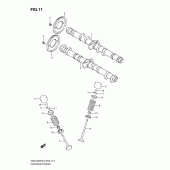 Схема узла: Распредвал & Клапан для Suzuki GSX1250