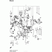 Схема вузла: Wiring Harness (An650L4 E33) для Suzuki AN650 Burgman (EU analogue of SkyWave)