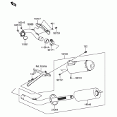 Схема вузла: Вихлопна система для Suzuki RM-Z250
