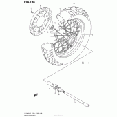 Схема узла: Переднее колесо (Vl800Tl3 E28) для Suzuki VL800 Boulevard C50T