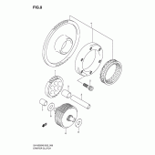 Схема вузла: Привід стартера для Suzuki SV1000