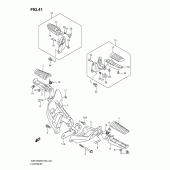 Схема вузла: Підніжки для Suzuki VZR1800 Intruder M1800R/Boulevard M109R